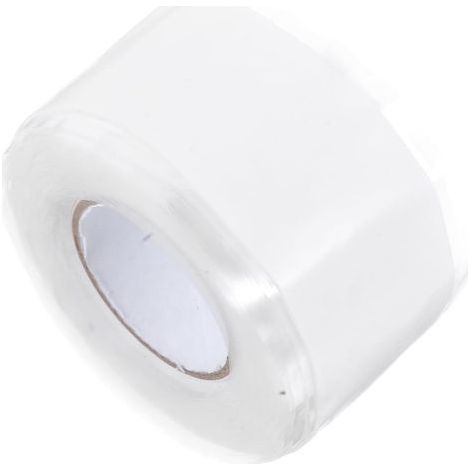 2 Rouleau Ruban Adhésif Étanche pour Tuyaux 2,5 Cm X 3 M, Ruban de Réparation Anti fuite en Silicone Blanc, pour Réparation de Fuites D’eau Plomberie (1/5)