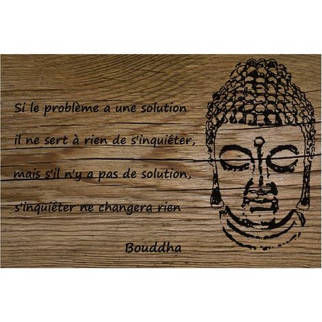 Plaque métallique déco Bouddha 2 by Cbkreation