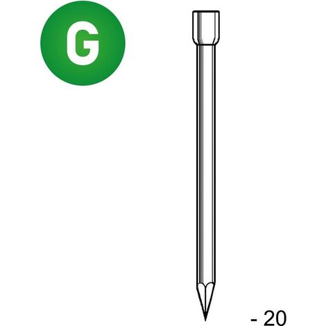 Pointe en Vrac Tête Homme Galvanisée - 1.2x20 mm - 1 kg - D-Work