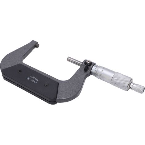 Micromètre portable en alliage stable, mesure précise de surface, calibre d'épaisseur 50-75/0,01 mm (1/5)