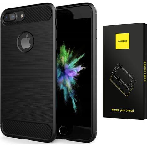 Coque Spacecase Carbon noire pour iPhone 7/8 Plus (1/5)