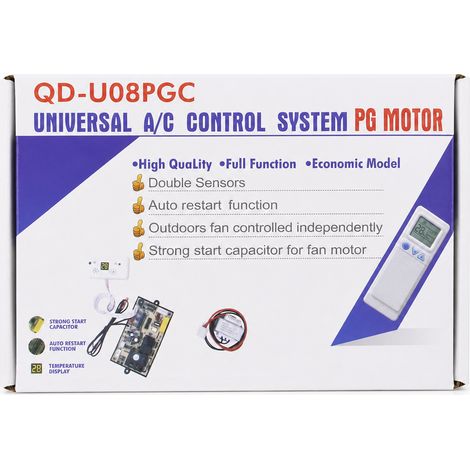 Carte de Commande Universelle pour Climatiseur avec Moteur PG, Modèle QD-U08PGC (1/5)