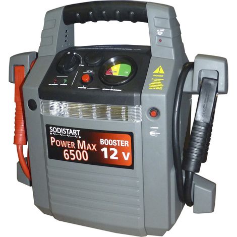 Sodise – Booster 12V 2250A 4025 – Batterie 22Ah avec alarme inversion polarité – Prise allume-cigare 12V – Longueur câble 1m