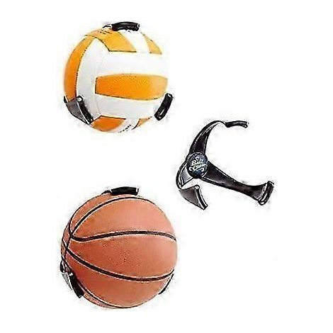 Ensemble de trois supports à ballons muraux, convenant au basketball, au football, au volleyball et au football américain. (1/5)