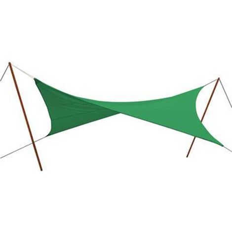 VELA OMBREGGIANTE TRIANGOLARE STARS PE VERDE GR/MQ 180 MT 3,6X3,6X3,6 + POLIECO (1/3)