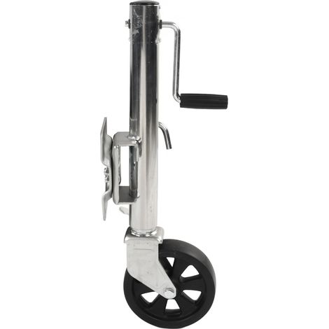 Vérins de remorque 680kg 1500lb acier galvanisé roue 200mm 8in relevable pivotant pour yacht caravane UTV livraison 1 vérins 2 supports 4 boulons (1/5)