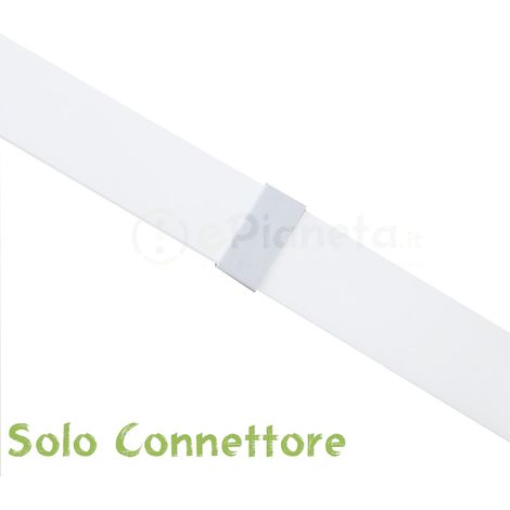 2 mt Canalina per cavi elettrica 60x40 mm in plastica passacavi bianco coprifili a parete con copertura Connettore