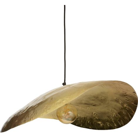 Atmosphera – Suspension en métal doré 80 cm – Finition martelée – Compatible E27 – Installation simple au plafond – Pour salon et salle à manger (1/10)