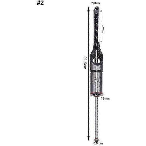 Ensemble de 4 forets à bois carrés avec adaptateur pour trous carrés de 6 à 13 mmA02 8MM (1/5)