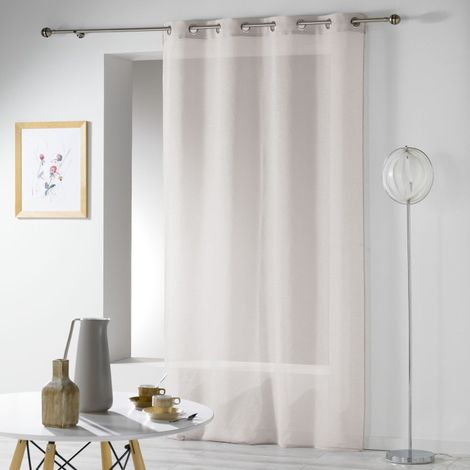 Rideau Voilage "Telma" 140x280cm Taupe (1/4)