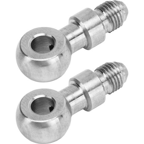 Banjo-Ösenverschraubung, 1 Paar, gerader Edelstahladapter, Bremsverschraubung, Gewindeende, Paar Verbinder für Hydrauliksysteme (1/5)