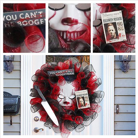 Guirlande de décorations pour fête d halloween, accessoires d aménagement de maison hantée, masque créatif de Festival fantôme, décoration suspendue de porte, nouvelle collection (1/4)