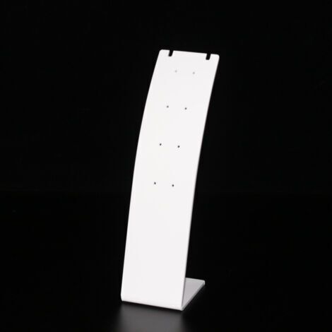 6 pièces support de collier en plastique 7,3 pouces de hauteur support de boucle d'oreille, présentoir pendentif en forme de L blanc, mini porte-bijoux, vitrine de bijoux