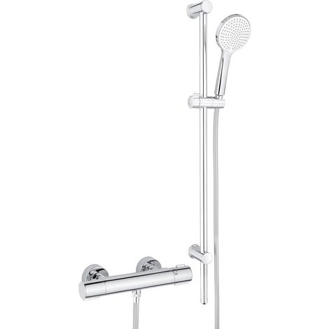 HEINRICHSCHULTE Brausesystem B300 mit Thermostat chrom/weiß (1/4)