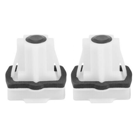 Boucle de siège arrière 2 pièces – Compatible modèles 301 208 C3 C4 – En plastique blanc – Numéro de pièce 1609267180 (1/5)