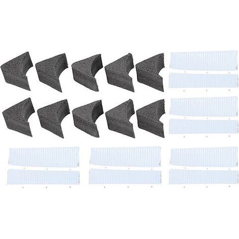 Set d’extension d’angle pour douches et baignoires 10 pièces