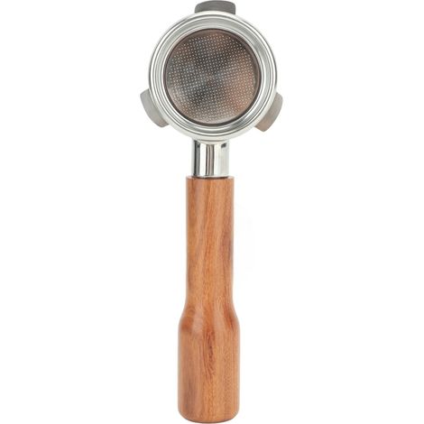 Siebträger Nu 54 mm, 3 Ohren, Edelstahl, Massivholzgriff für Breville Series 8 Typ C1 Kaffeemaschine (1/5)