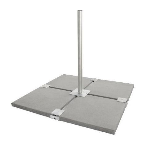 HDSAT IRON 5 Support Balcon/Terrasse pour Parabole satellite - Haute Stabilité - Roof Palette pour Dalles 50 x 50 cm