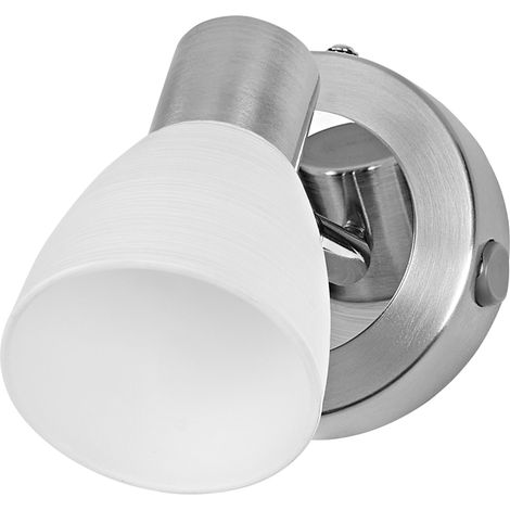 OSRAM OSRAM LED Spot Vase Spot mural et plafonnier G9, Nickel brossé, Chrome, Acier, réglable, Diffuseur en verre