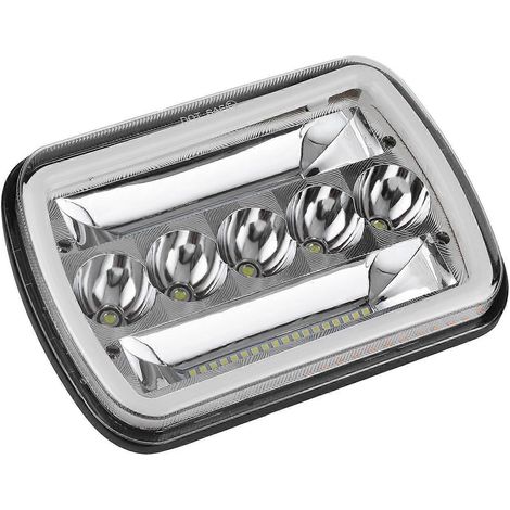 7x6in 120W LED Phare Principal Feux de Jour DRL IP67 Étanche Compatible Chevy Express 1500 2500 3500 (1/4)