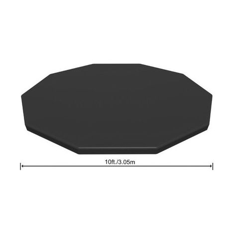 Bestway Poolabdeckung PVC Anthrazit Ø3,05 m
