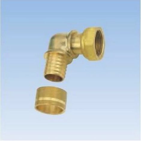 Gripp - Codo de latón con tuerca flotante RétiGLISS 3/4" - 16