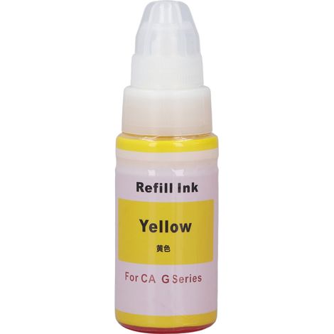 Cartouche d'encre de remplacement jaune (70 ml) à séchage rapide pour imprimantes G1800 G2800 G1810 G2810 G3800 G3810 (1/5)