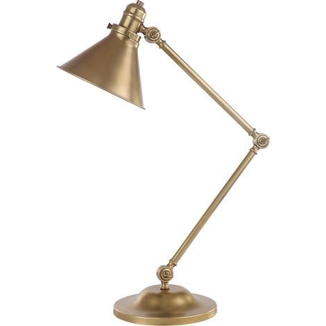 Elstead Provence - Lampada da tavolo a 1 luce in ottone invecchiato, attacco E27 (1/3)