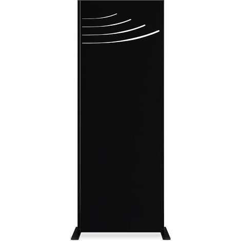 Panel decorativo VELETA negro Alt. 160 cm motivos en la parte superior (1/5)