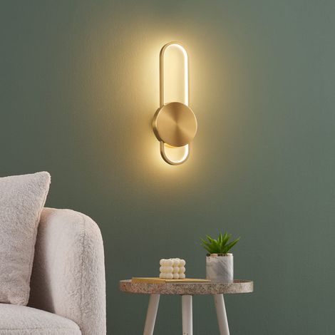 Trendige Wandleuchte aus Aluminium und Messing -Piani