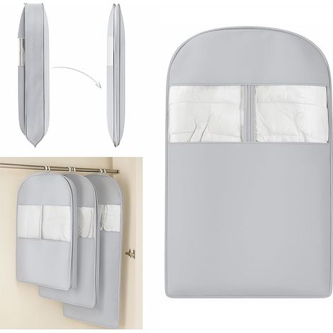 Filiyano – Sac de compression suspendu peu encombrant avec fermeture éclair pour le rangement dans les placards, sac de rangement suspendu pour (1/5)