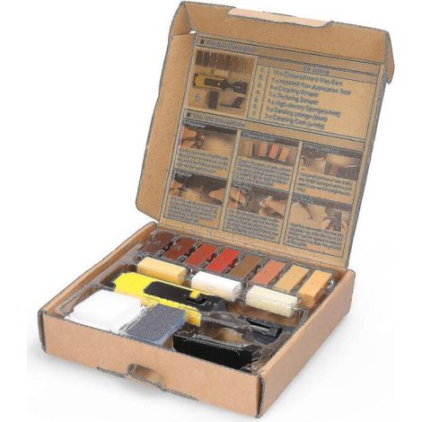 Kit de Réparation pour Parquet Stratifié, Outils Multifonctions pour Réparer Rayures sur Plancher de Bois (1/2)