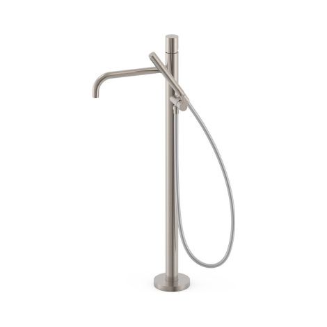 Mitigeur sur pied pour baignoire et douche1 colonne verticale Acier - TRES 26247006AC