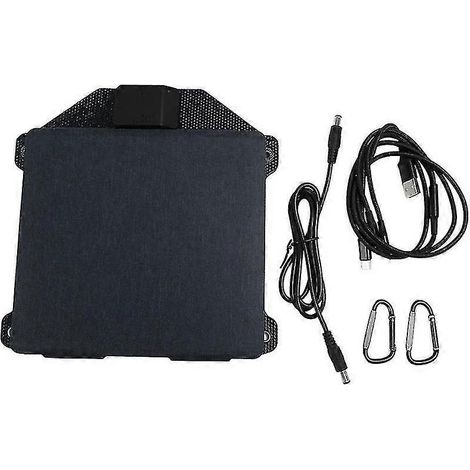 Sacoche solaire pliable avec panneau solaire 15 W et chargeur solaire USB pour le camping et les activités de plein air. (1/5)
