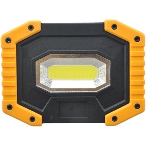 Projecteur LED de Chantier de Construction avec Lanterne Portable Projecteur LED USB pour Camping, Chantier de Construction, Garage, Atelier (1 Pack) (1/5)