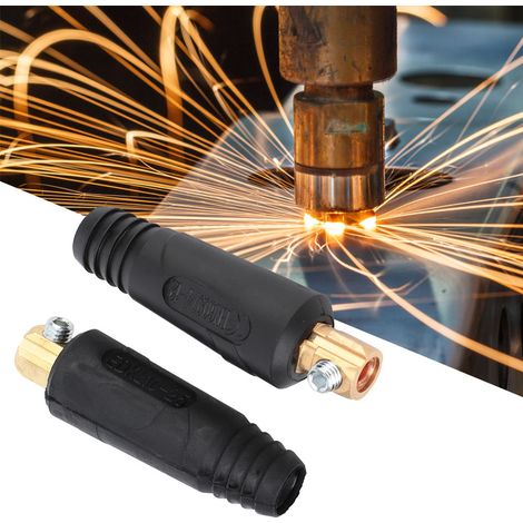 6 connecteurs rapides pour câble de soudage en cuivre, modèles européens, 200-400 A, connecteurs pour fil de soudage (10-25) (1/5)