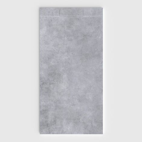 VAROBATH - Receveur de douche 3D Plaster 100x140 - Modèle Cemaro effet ciment (1/5)