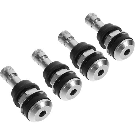 4 Valves De Pneu Tubeless Tr416 Joint Noir Kit De Valve en Cuivre pour Roues Automobiles Accessoires pour Pneus sans Chambre Montage Véhicule Usage Sécurité Route (1/5)