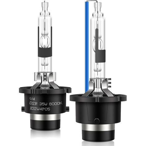 2pcs D2R Xénon HID Ampoules Voiture 8000K 35W Diamond Blanc (Blu ray)Ampoule Décharge au Xénon Remplacer HID Kit de Conversion Ultra Lumineux Phares Mise à Niveau étanche (1/5)