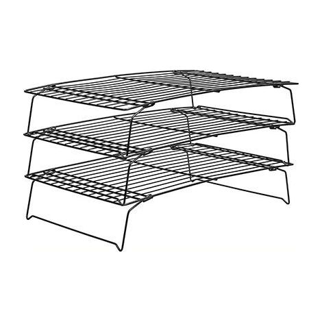 Griglia di raffreddamento a 3 livelli, teglia da forno antiaderente da 40 x 25 cm (1/2)