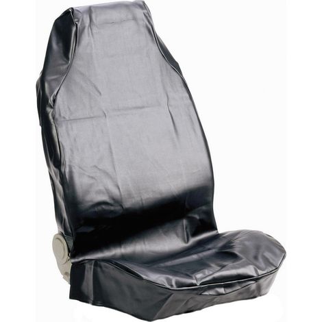 IWH 074010 Sitzbezug 1 Stück Kunstleder Schwarz Fahrersitz