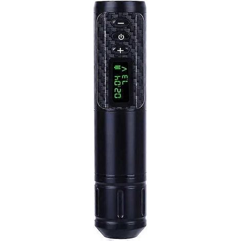 Stylo à tatouer sans fil avec affichage LED numérique, batterie, moteur sans noyau, fournitures pour tatoueurs (noir) (1/5)