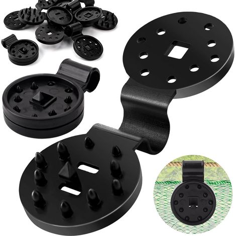 Pipihome 40Pièces Clip Spécial avec œillet, Clips pour Filet Pare Soleil, Attaches Filet Exterieurcrochets pour Toile de Clôture, Filet D'ombrage, Tissu Coupe-Vent (40 Pièces) (1/5)