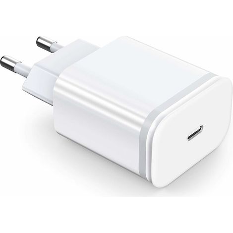 Chargeur Rapide 20W USB C pour iPhone 12 ProMax, Prise Secteur Mural PD 3.0 Adaptateur Alimentation de Charge pourPD20W Réglementation européenne (1/4)