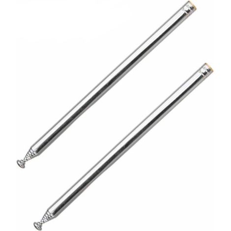 This is a bag containing two 6A6B-6-section internal thread M2.5 telescopic antennas with a 108mm reception and 495mm deployment.