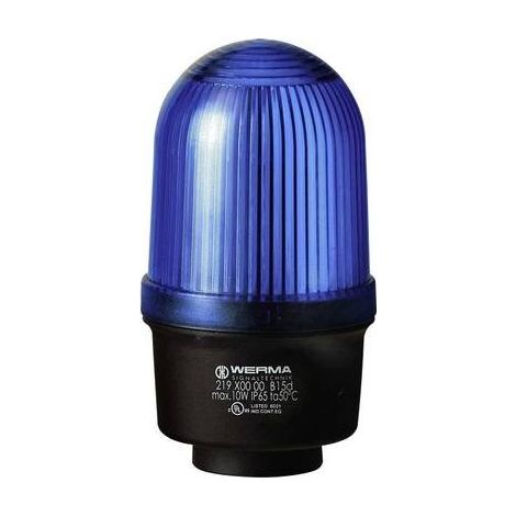 Werma Signaltechnik Segnalatore luminoso 219.500.00 219.500.00 Blu Luce continua 12 V/AC, 12 V/DC, 24 V/AC, 24 V/DC, 48 (1/2)