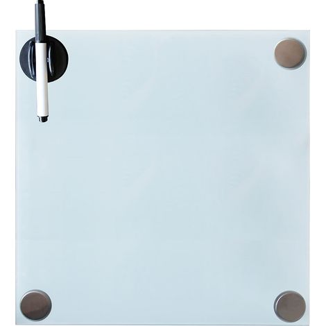 45CM Glasmagnettafel Whiteboard Glasboard Magnetboard Magnetwand Pinnwand Weiß (1/4)