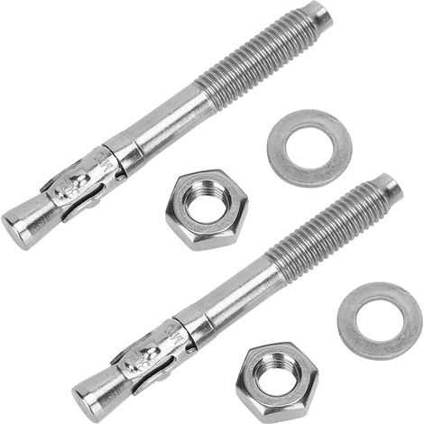 2 Pièces Boulon d'Expansion en Acier Inoxydable avec Vis à Frapper, Équipement d'Escalade Extérieur (1/5)