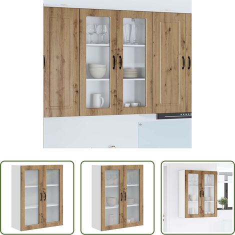Holzschrank - Küchenschrank Artisan-Eiche 80 x 31 x 100 cm Holzwerkstoff (1/5)