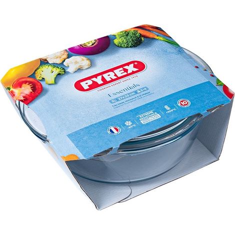 Pyrex Essentials Round Casserole 2.2L + 0.8L - 208A000/6143 (1/5)